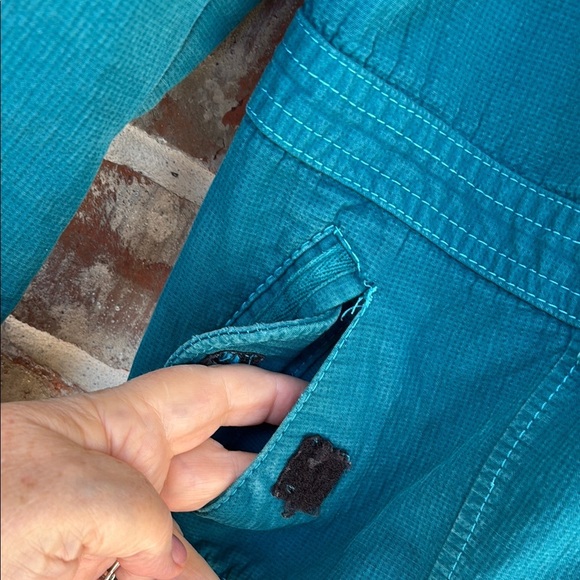 Dougger Teal Corduroy Hooded Jacket with Pocket Detail - Picture 2 of 12
